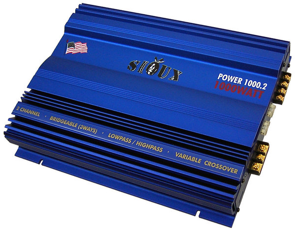 Sioux Power 1000.2 - 2/1 MOSFET Endstufe  600 Watt RMS