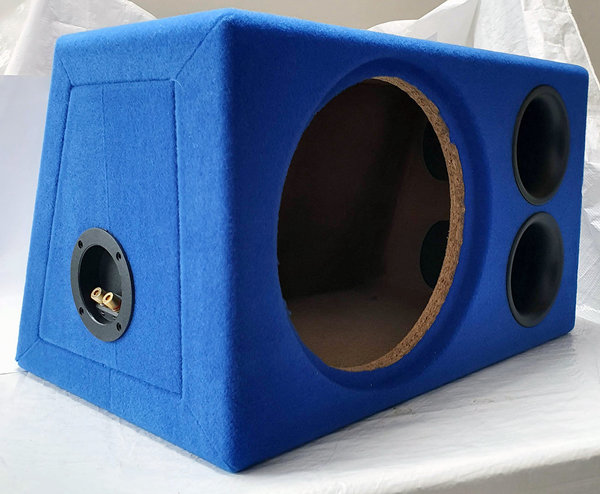 Bassreflex Leergehäuse 1x30 cm (12") Woofer blau