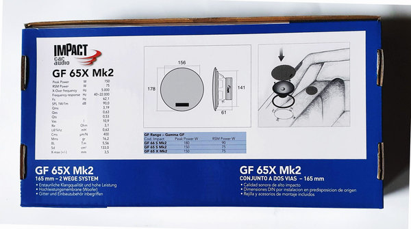 IMPACT GF 65 X MK2 2-Wege Koaxial HIGH END 165 mm