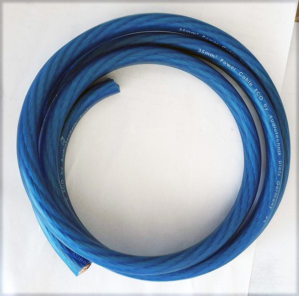 35² mm Stromkabel Endstufen CAR-HiFI Verstärker blau