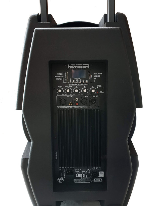 Aktive PA Anlage  mit 2x38 cm  Box , Behringer YENYX X2222 USB