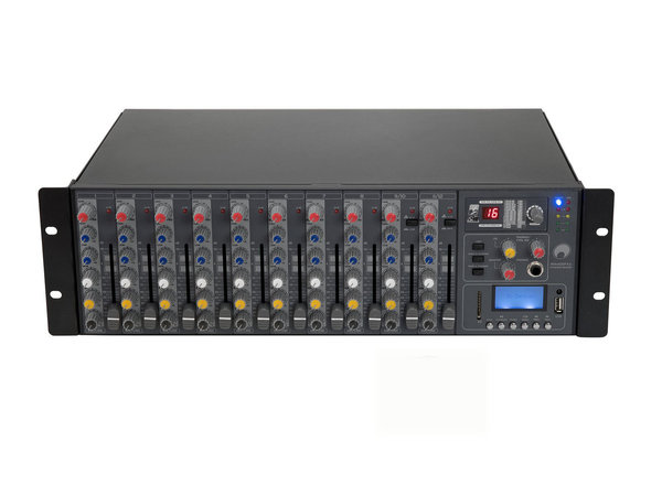 Omnitronic RM-1422FXA USB  12-Kanal Powermixer