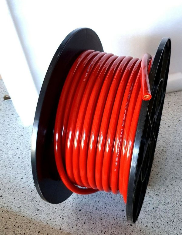 AUDIO-TECHNIK DIETZ Kupfer Stromkabel 50 mm² rot  OFC